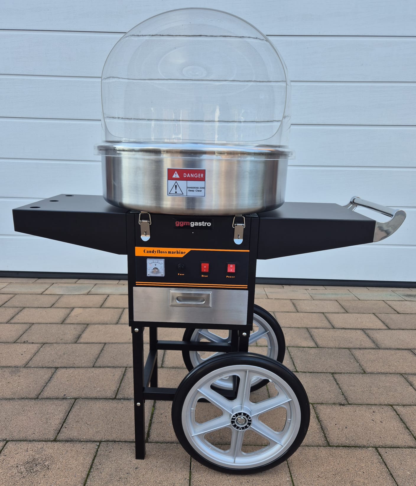 Eine Zuckerwattemaschine